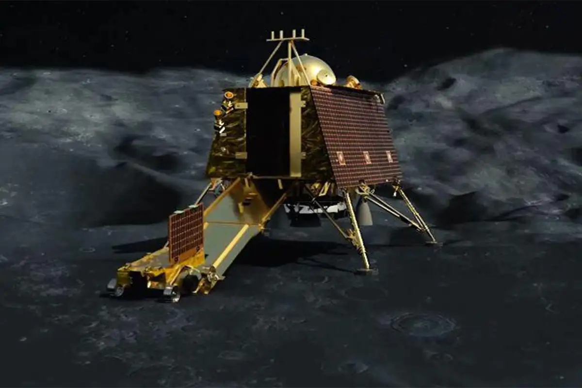 Vikram lander and Pragyan on moon.