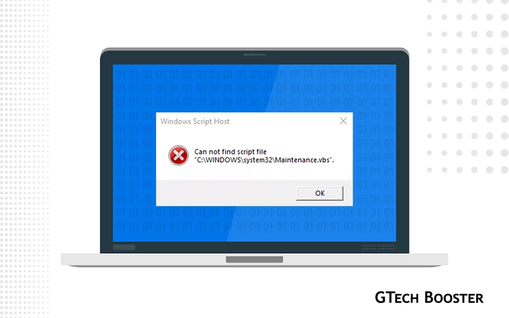 how to fix cannot find c windows system32 maintenance vbs error