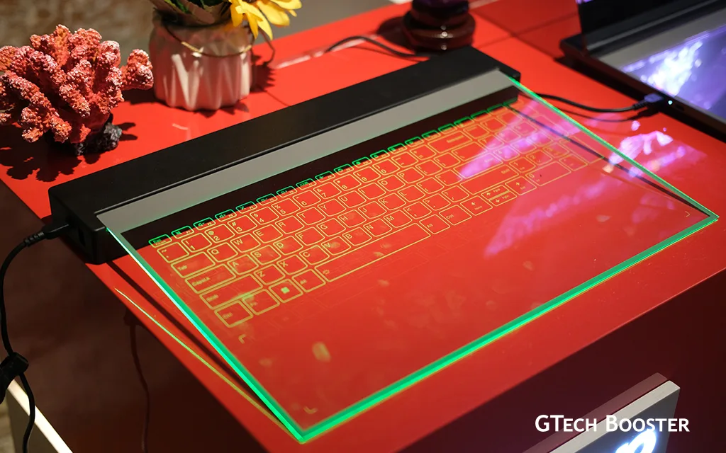 lenovo presents notebook with transparent screen at mwc 2024
