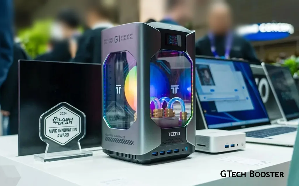 the world smallest device with a liquid cooling system tecno mega mini gaming g1