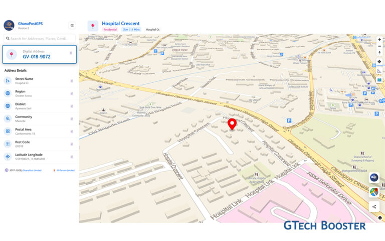 GTech Booster • GhanaPostGPS version 2 brings new features
